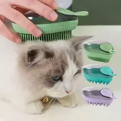 Cepillo Bañador Para Mascota Rellenable Peine Masajeador - comprar online