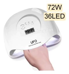 Cabina Lampara 36 Led 72w Uñas Esculpida Gelificadas Digital