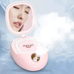Nano Spray Facial Humidificador C/espejo Y Aro De Luz 3 En 1 - comprar online