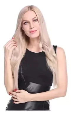 Imagen de Extensiones Cortina Simil Pelo Natural Lacio 5 Micropeinetas
