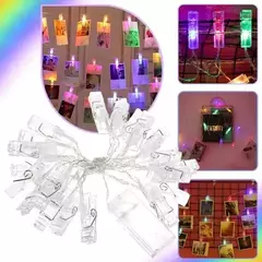 Guirnalda De Broches Led Luz Cálida Para Fotos Deco Navidad - M&Q REGALOS