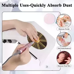 Extractor Aspirador De Polvo Para Uñas Esculpidas Gelificada - M&Q REGALOS