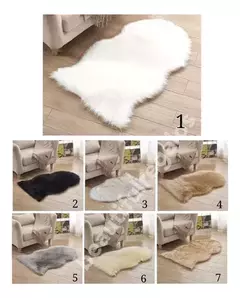 Alfombra Pelo Largo Sintética Antideslizante Grande 130cmx65 - comprar online