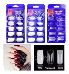 100 Tips Uñas Esculpidas Gelificadas Acrilicas Clear B - tienda online