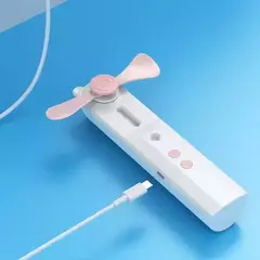 Mini Ventilador Con Humificador Portátil Con Mano Hogar Usb - M&Q REGALOS