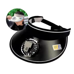 Gorra Visera Con Ventilador Portátil 3 Velocidades Calor Sol en internet