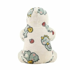 Imagen de Abrigo Ropa Perros Gatos Buzo Plush Invierno Estampados Frío