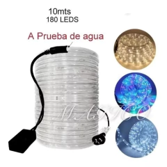 Manguera Tira Led 10 Metros 180leds! Exterior Navidad