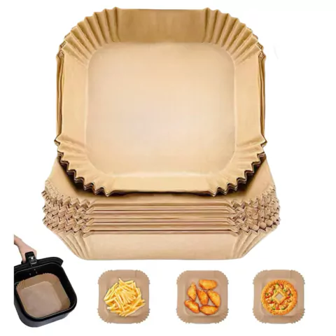 Papel Antiadherente 20x20cm Freidora De Aire Cuadrado 144pcs