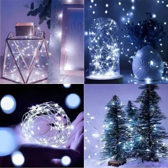 Luces X10 3 Modos Pilas Led 2mts Alambre Micro Led Luvina - tienda online