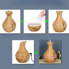 Humidificador Led Difusor Aromatico Tactil Forma De Vasija - tienda online