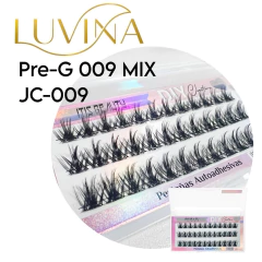 Imagen de Pestañas Postizas Autoadhesivas Diy Cluster Ramillete Luvina