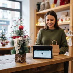 Arbolito Decorado Centro De Mesa Navidad 33cm Luvina Adorno - tienda online