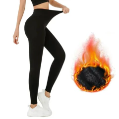 Kit X3 Calza Negra Térmica Frizada + Medias Peludito Combo - comprar online