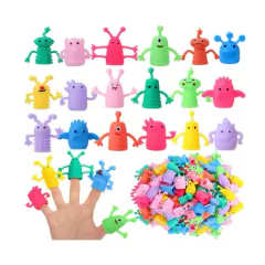 Titere De Dedo Con Forma De Animales X5 Animalitos Titeres - M&Q REGALOS