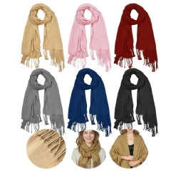 Bufanda Pashmina Tela Fina Delicada Multiusos Mujer Chalina - comprar online