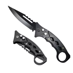 Cuchillo Navaja Plegable Defensa Personal Automática Acero