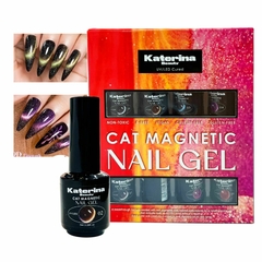 Caja X8 Esmaltes Ojo De Gato Con Imán Semipermanente Nails
