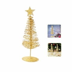 Mini Arbolito 18cm Navideño Decoración Glitter Brillo Fiesta