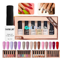 Esmaltes X6 Semipermanente 10ml Gel Polish Uv Led Soak Off - comprar online