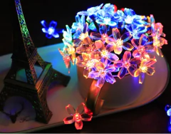 Luces Solares Flores 50 Luces Led Luvina Estaca Jardín Deco