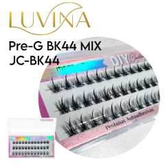 Imagen de Pestañas Postizas Autoadhesivas Diy Cluster Ramillete Luvina