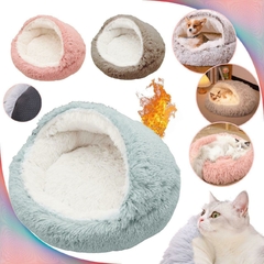 Cama Redonda Para Mascotas Gatos Perros 50 Cm Antiestrés