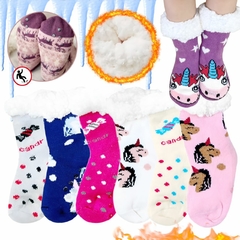 Pantumedias Con Corderito Antideslizante Medias Unicornio - M&Q REGALOS