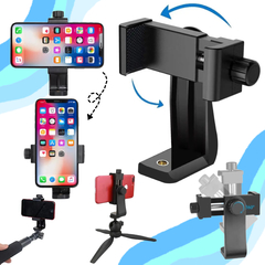 Adaptador Tripode Y Monopod Para Celulares Vertical Horizontal