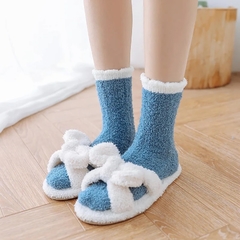 Pantumedias Con Corderito Antideslizante Medias Liso Premium