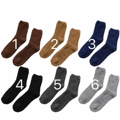 Par De Medias Peluda Hombre Peluche Abrigada Invierno Frio - comprar online