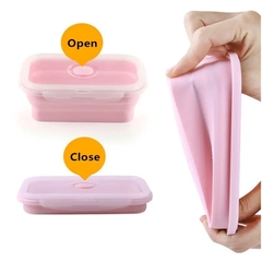 Vianda Taper Chico Plegable Silicona Rectangular Contenedor - tienda online