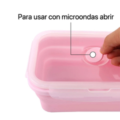 Vianda Taper Chico Plegable Silicona Rectangular Contenedor - comprar online