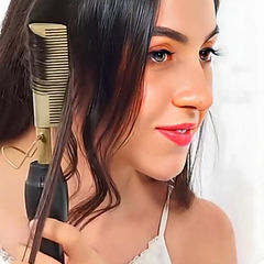 Peine Eléctrico Alisador Planchita Cabellos Ondas Anti Frizz - comprar online