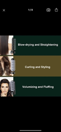 Cepillo Secador De Cabello 3 En 1 Alisa Estilos Profesional - comprar online