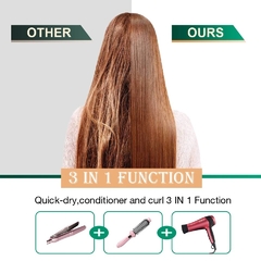 Cepillo Secador De Cabello 3 En 1 Alisa Estilos Profesional - tienda online