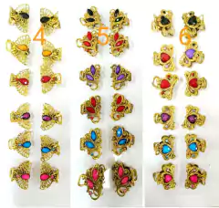 Pack X12 Unidades Broches Hebillas De Pelo Grande Piedras en internet