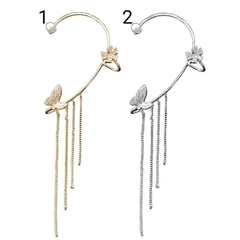 Aro Solitario Sin Perforación Mariposa Flor Cadena Trepador - comprar online
