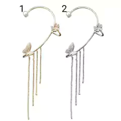 Aro Solitario Sin Perforación Mariposa Flor Cadena Trepador - comprar online