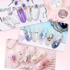 Polvo Brillos Glitter X6 Decoración Uñas Nail Art - tienda online