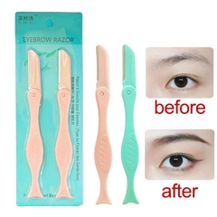 Perfilador Rostro Cejas Plegable X2 Navaja Depilador