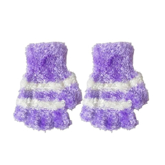 X10 Guantes Medio Dedo De Peluche Infantil Invierno Frio - M&Q REGALOS