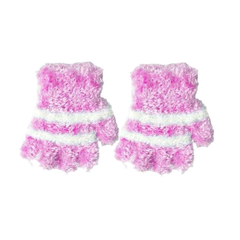 X10 Guantes Medio Dedo De Peluche Infantil Invierno Frio