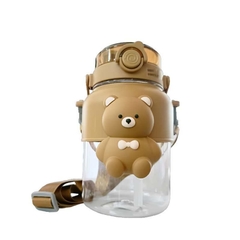 Botella Botellon De Agua Infantil Xl Kawai Ositos Con Correa en internet