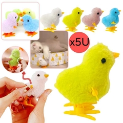 X5 Pollitos Saltarines A Cuerda Juguete Infantil Souvenir