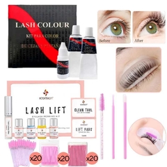 Kit Lifting+ Lash Color Tinte Ceja Pestaña Cepillo Aplicador