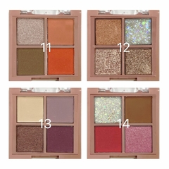 Mini Paleta Sombras De Ojos Colores Glitter Matte Brillos - tienda online