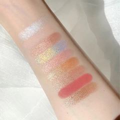 Paleta 9 Sombras De Ojos Mate Glitter Metalizadas Brillos en internet