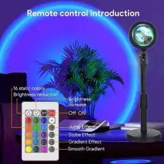 Lampara Proyector Atardecer 16 Colores Control Usb Sunset en internet