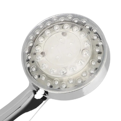 Cabezal De Ducha Luz 3 Colores Temperatura Adaptador Baño - comprar online